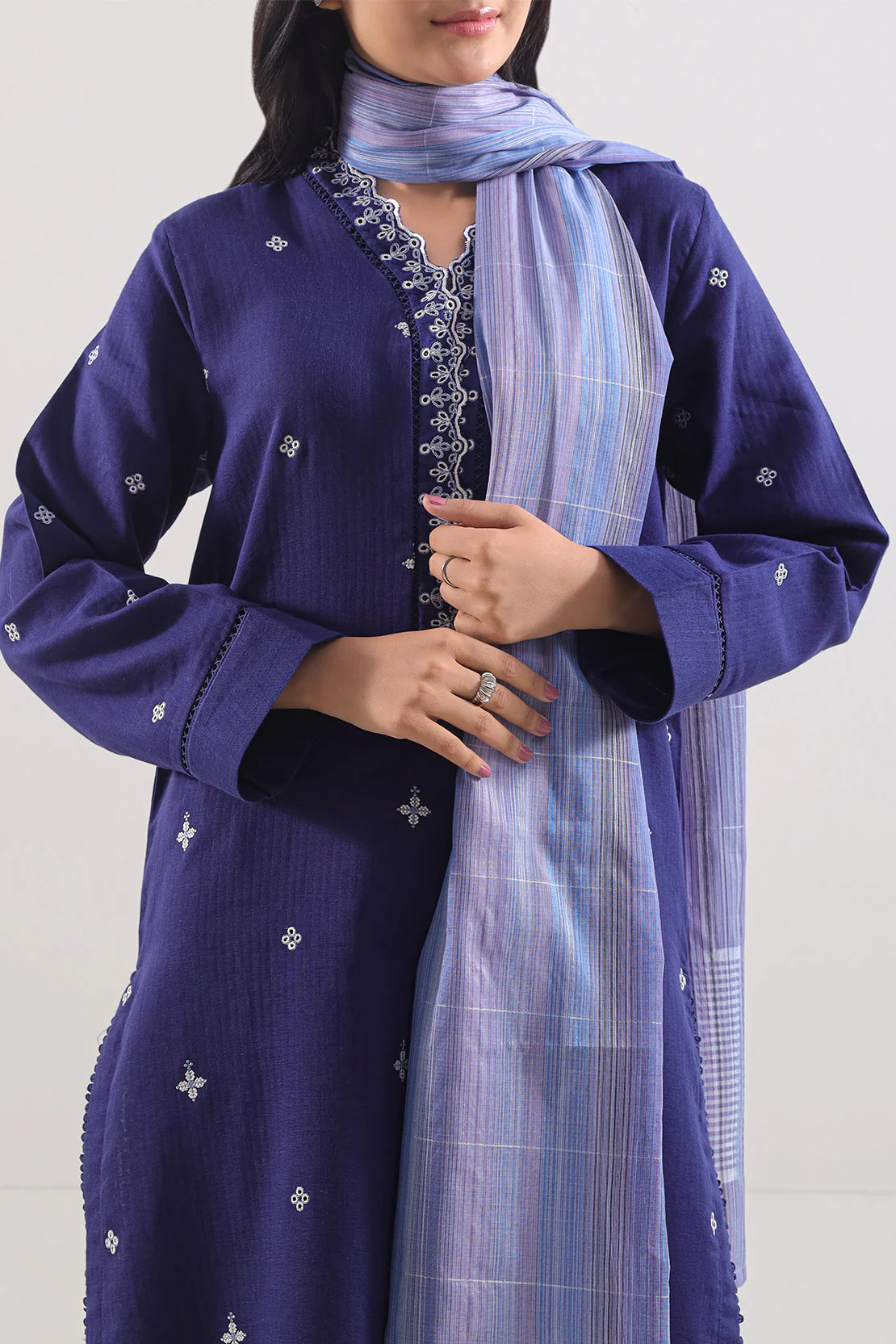 Cotton Jacquard Dupatta - Image 3