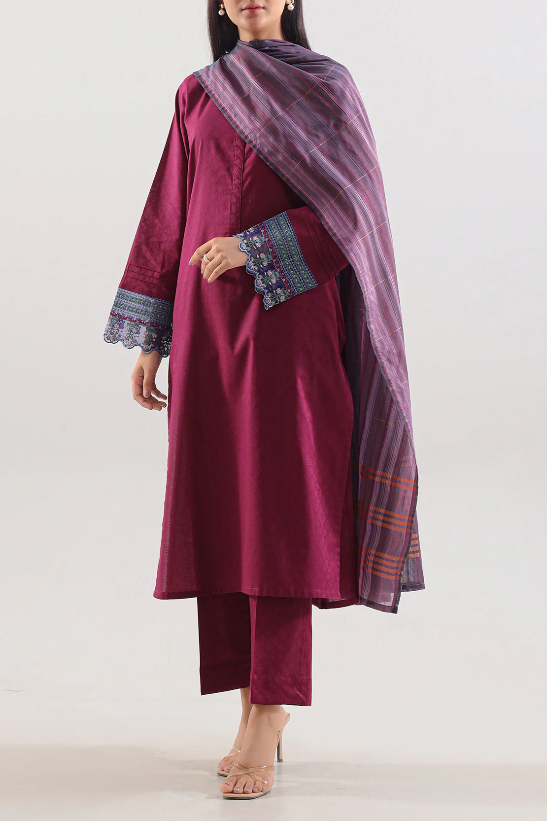 Cotton Jacquard Dupatta - Image 3