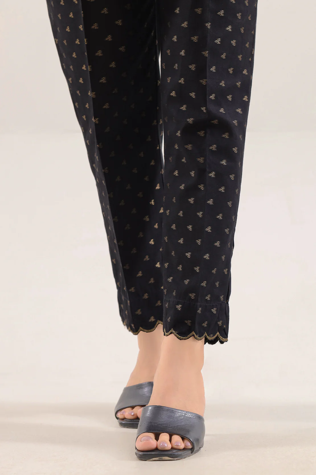 Cotton Jacquard Pants - Image 3