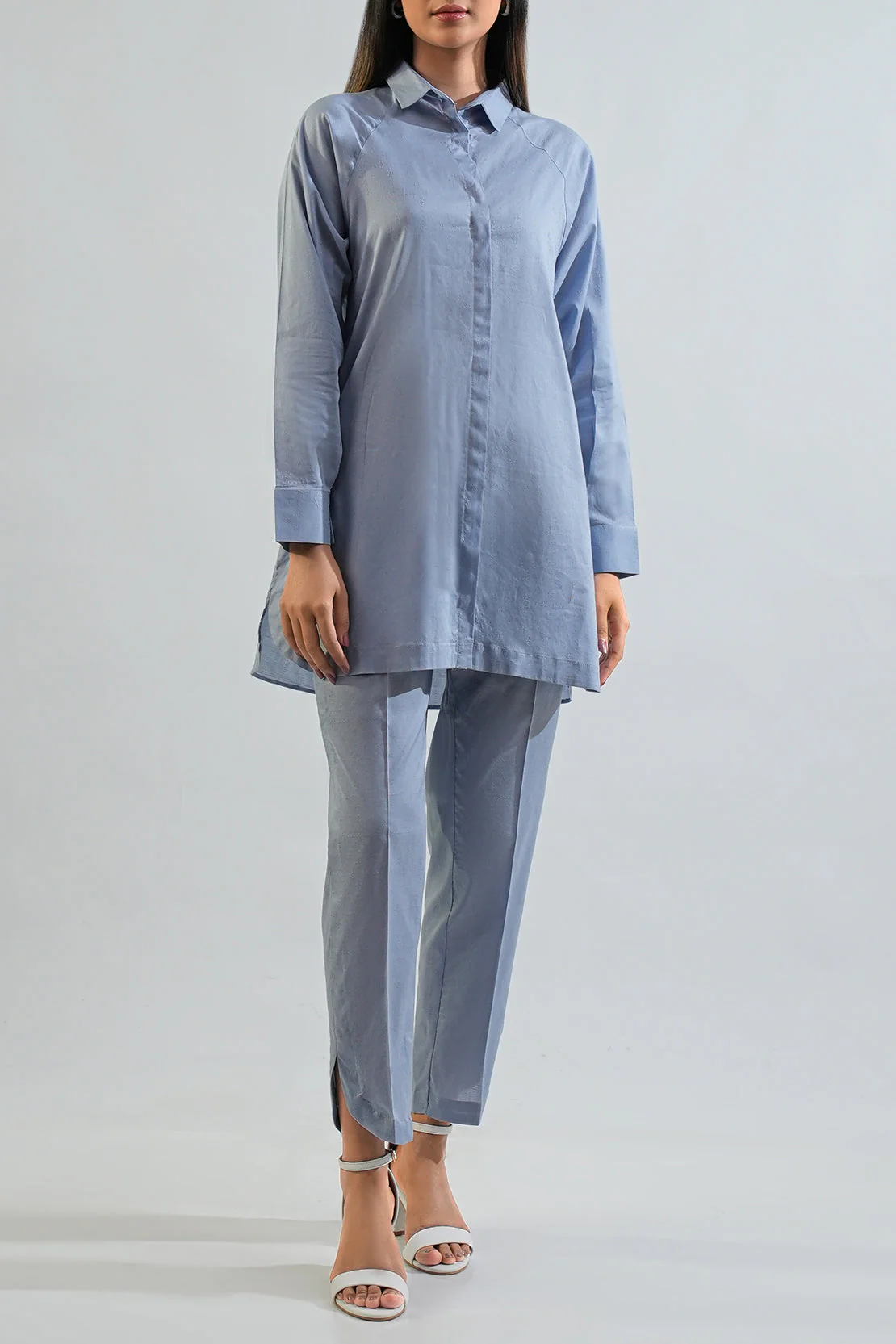 Cotton Jacquard Stitched 2 Piece (Shirt/Trouser) - Image 4