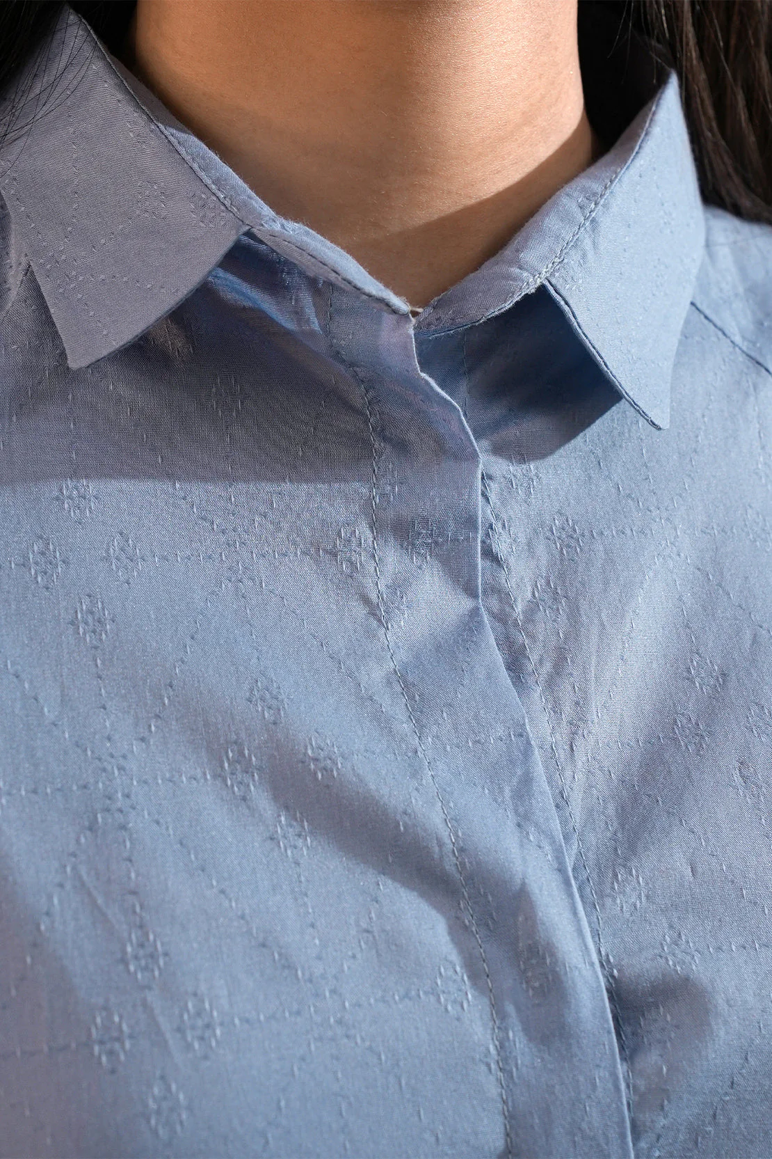 Cotton Jacquard Stitched 2 Piece (Shirt/Trouser) - Image 6