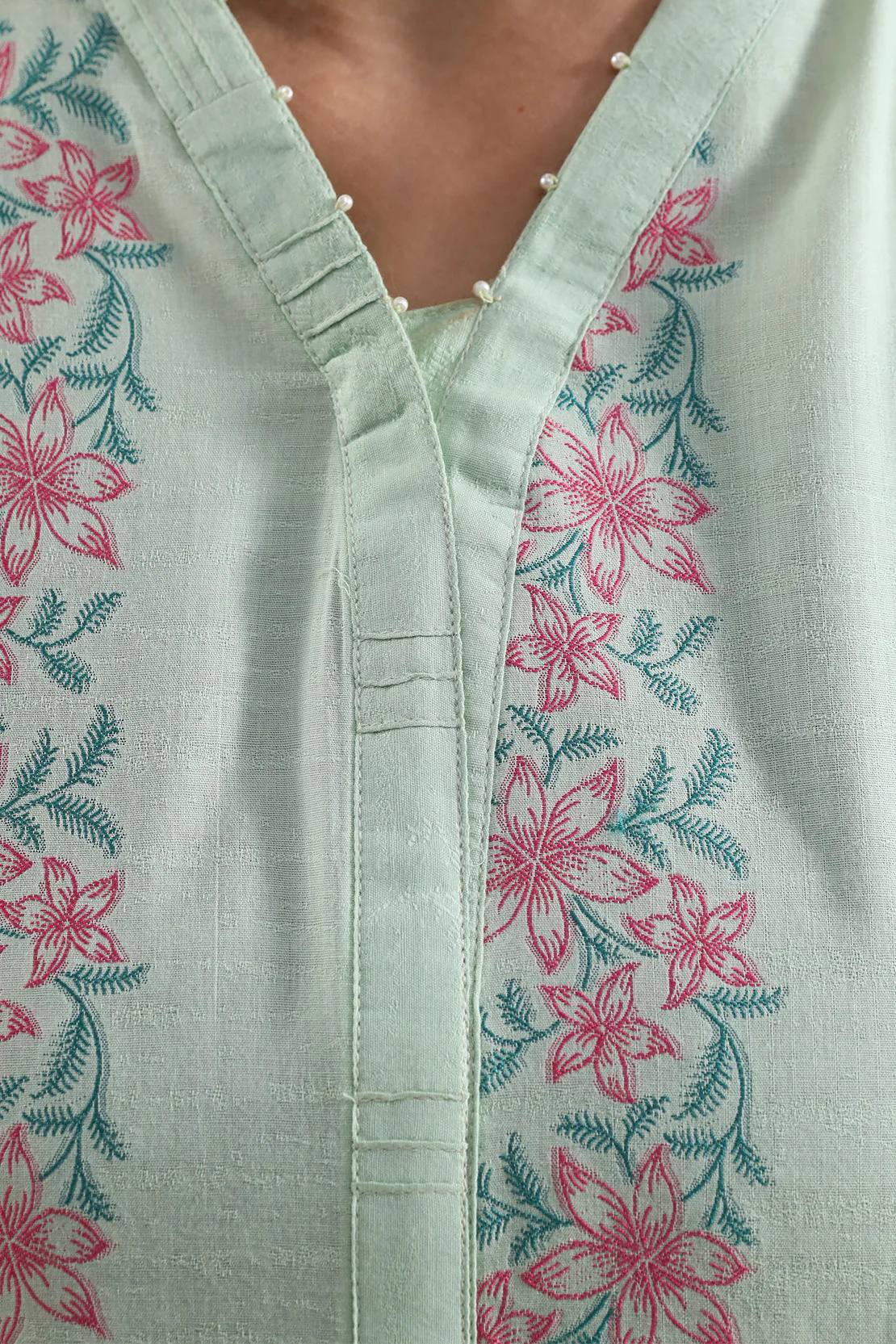 Cotton Jacquard Stitched 2 Piece (Shirt/Trouser) - Image 4