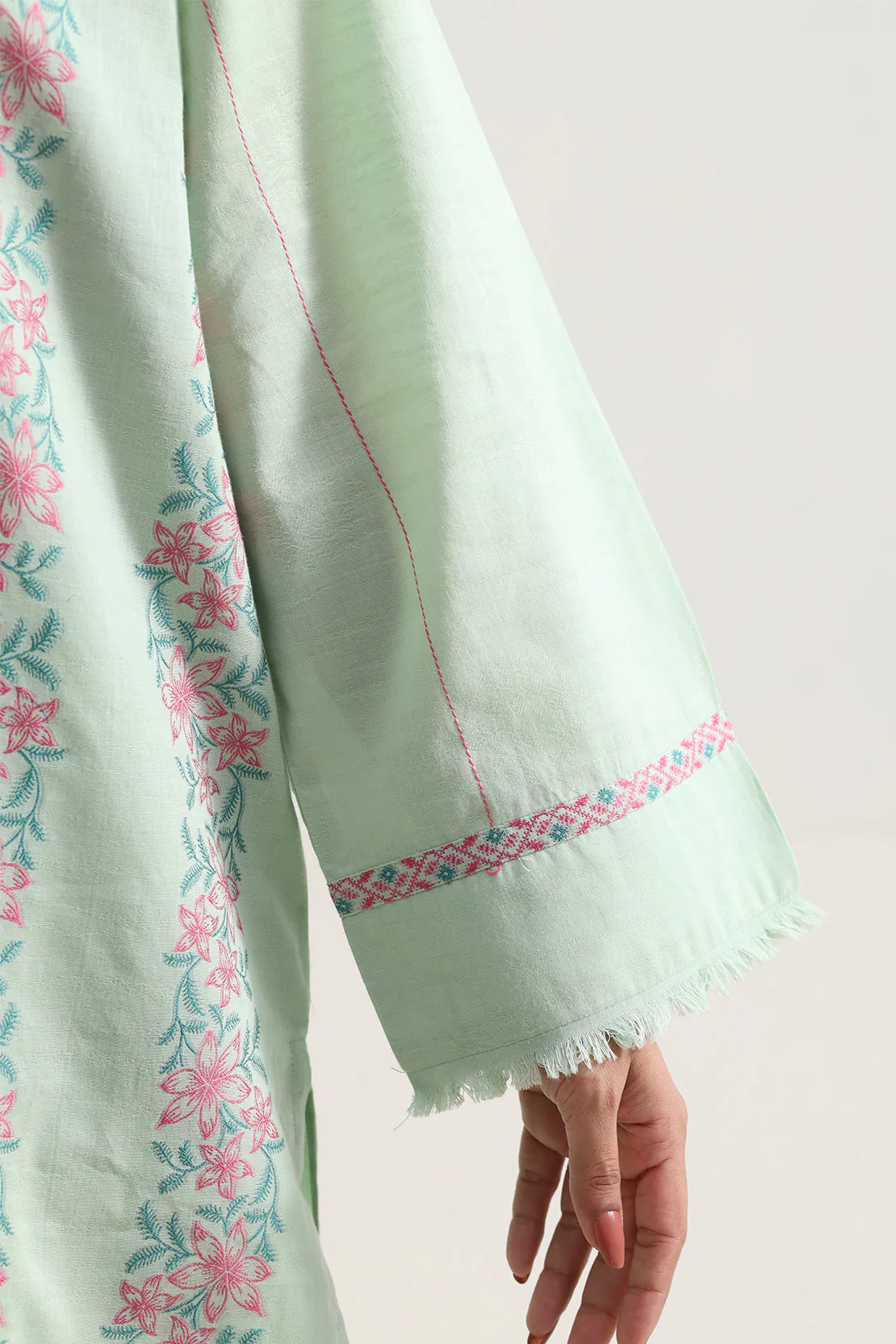 Cotton Jacquard Stitched 2 Piece (Shirt/Trouser) - Image 5