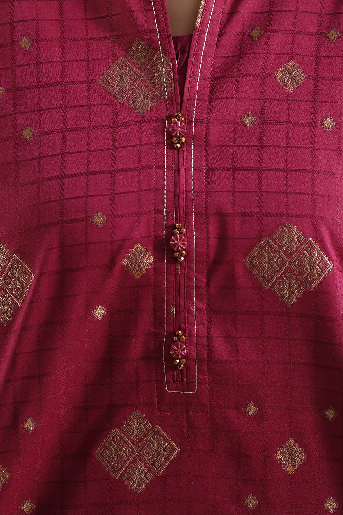 Cotton Jacquard Stitched 2 Piece (Shirt/Trouser) - Image 4