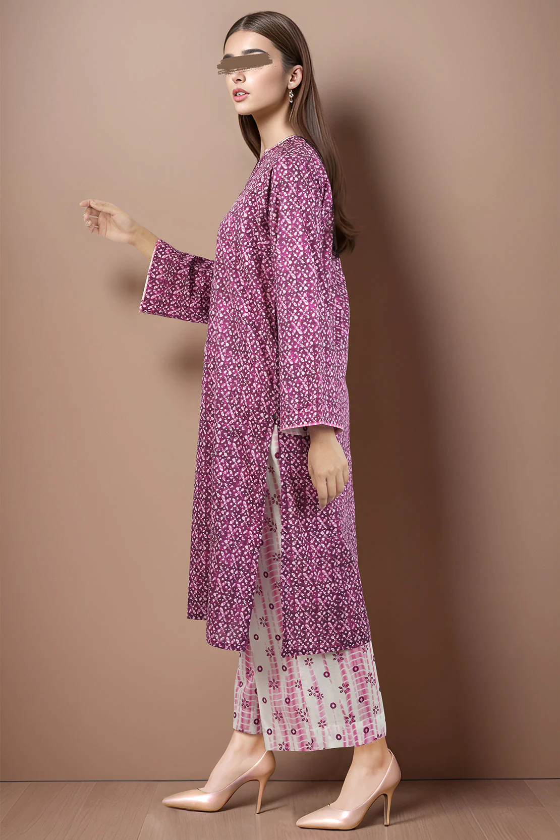 Printed Cambric Stitched Shirt - Image 3