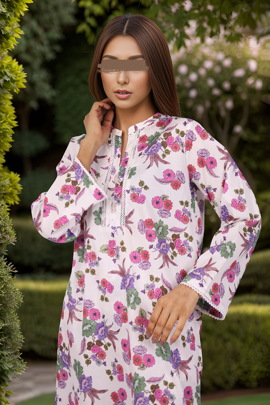 Printed Cambric Stitched 2 Piece (Shirt/Trouser) - Image 3