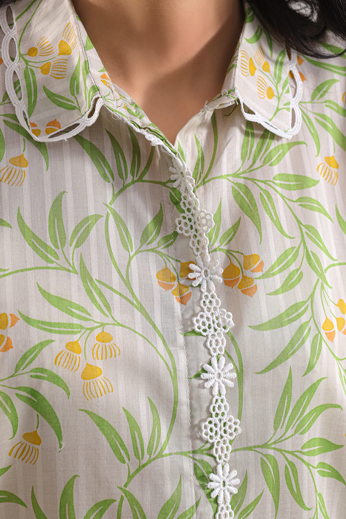 Printed Cotton Stitched Shirt - Image 4