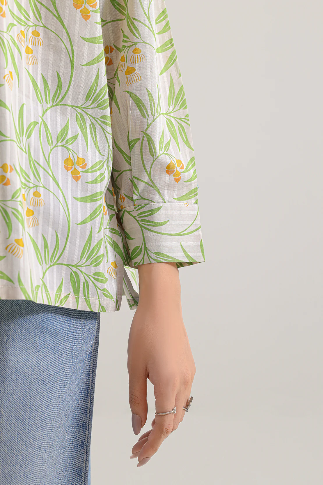Printed Cotton Stitched Shirt - Image 5