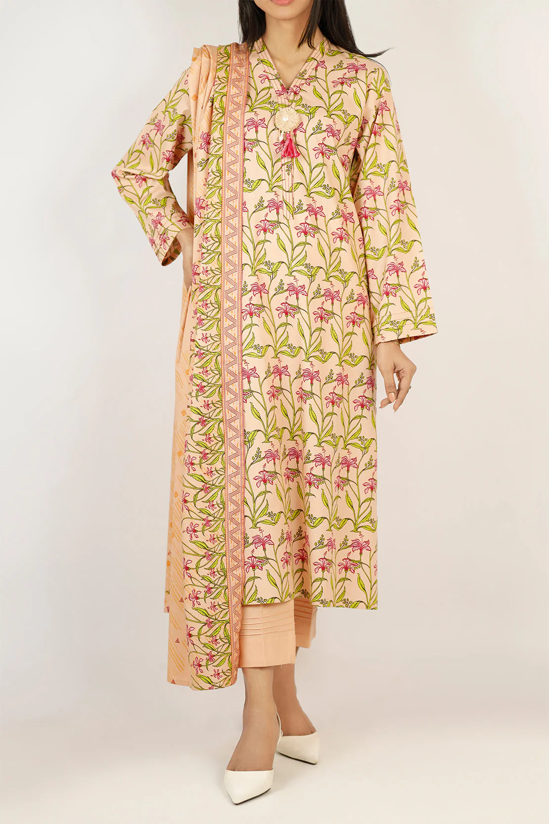 Printed Cotton Viscose Stitched Shirt - Image 3