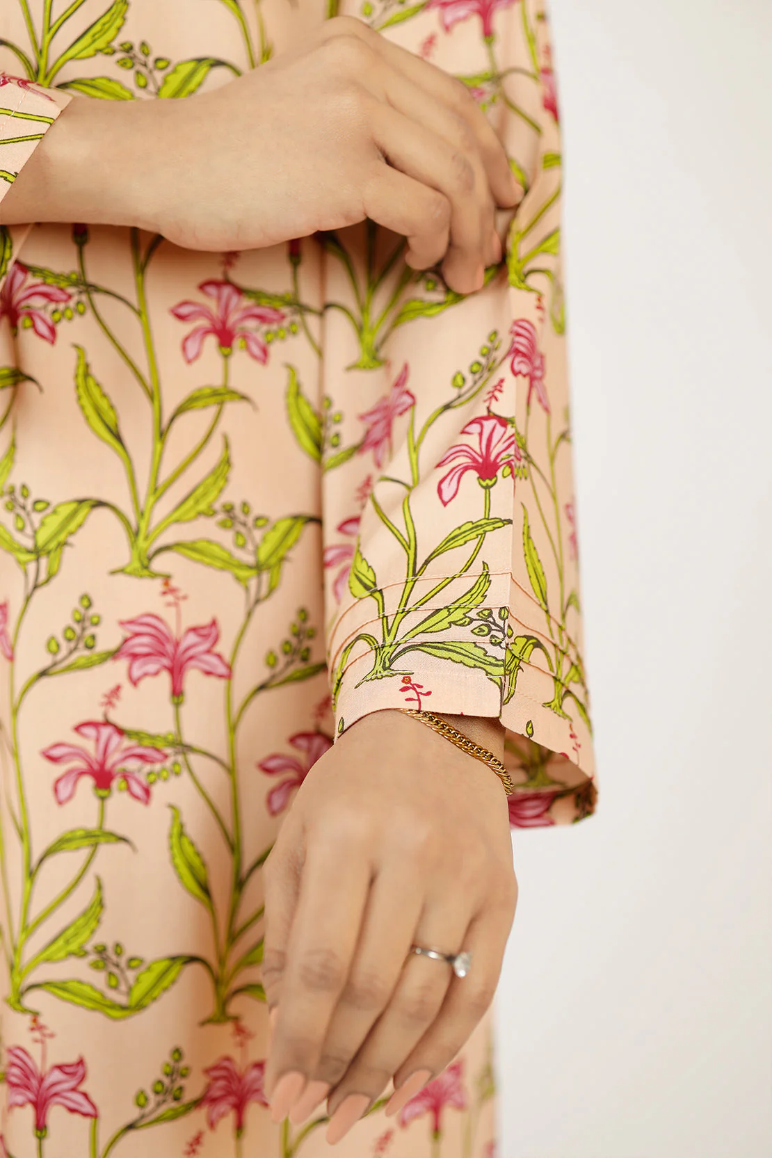 Printed Cotton Viscose Stitched Shirt - Image 5