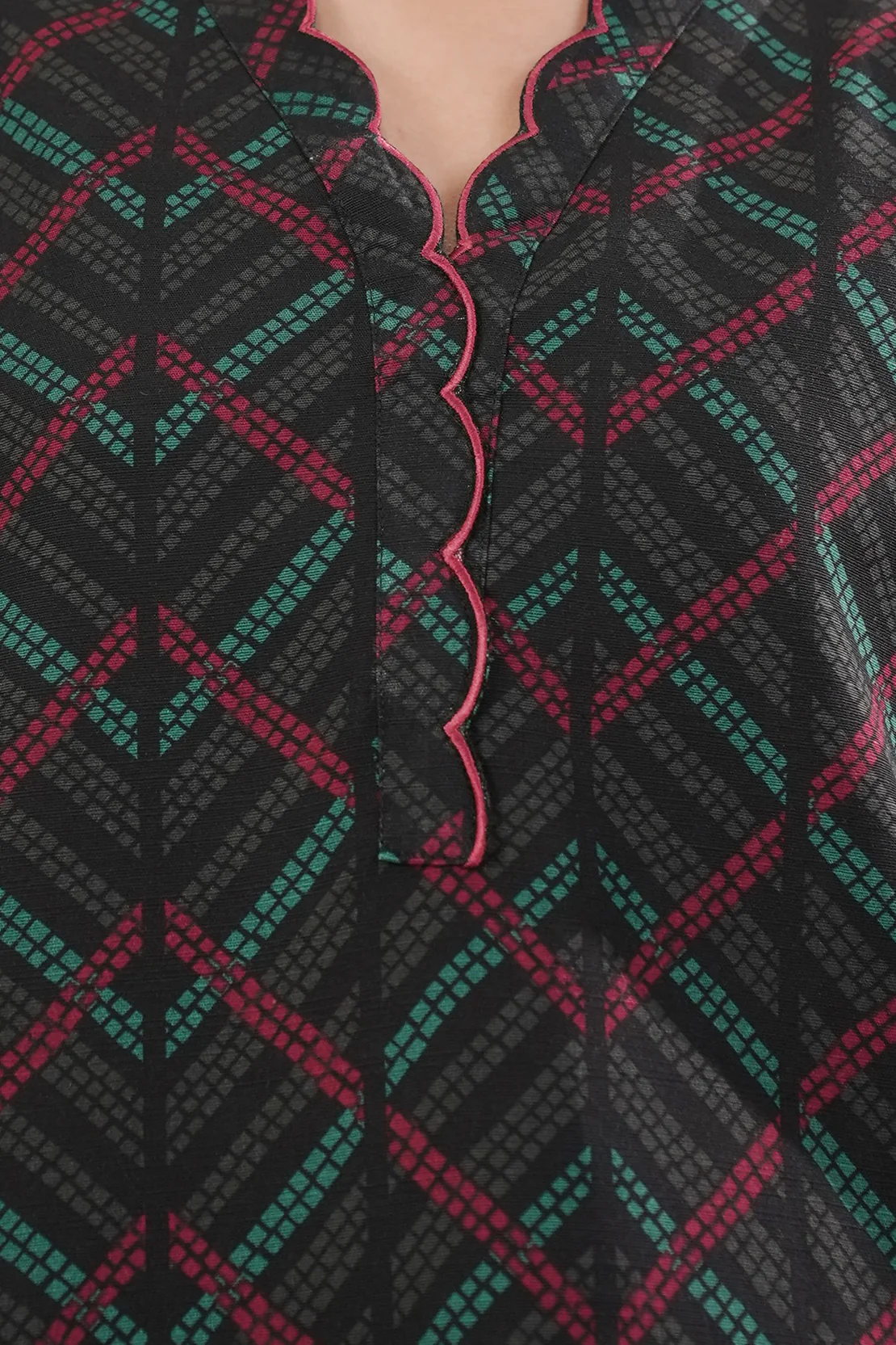 Printed Embroidered Khaddar Stitched 2 Piece (Shirt/Trouser) - Image 3