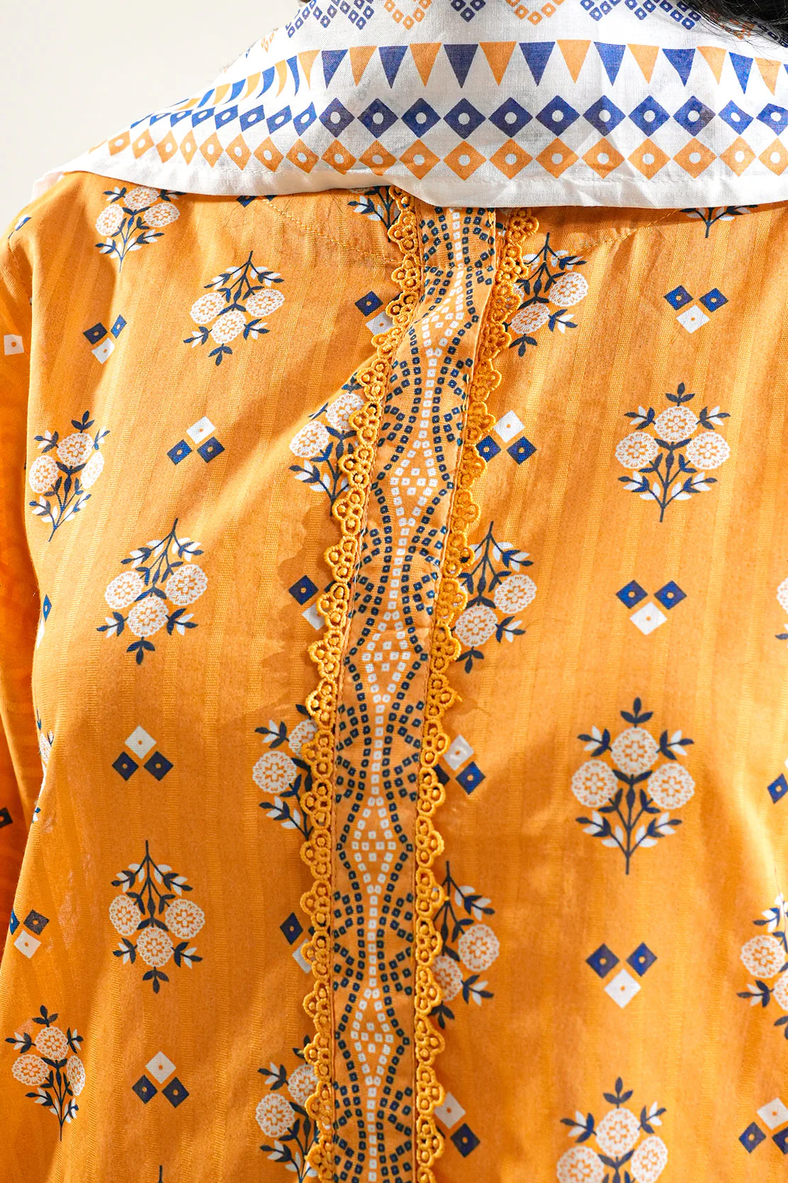 Printed Embroidered Lawn Stitched 2 Piece (Shirt/Trouser) - Image 5