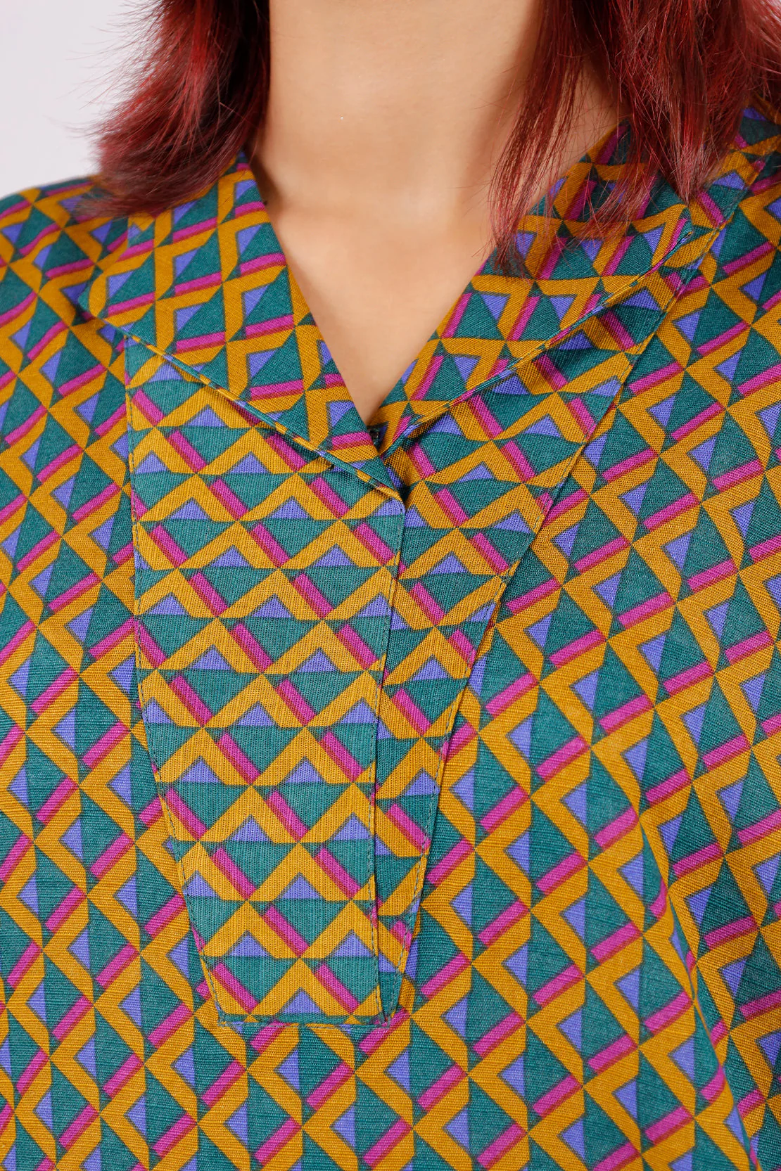 Printed Khaddar Stitched Shirt - Image 4