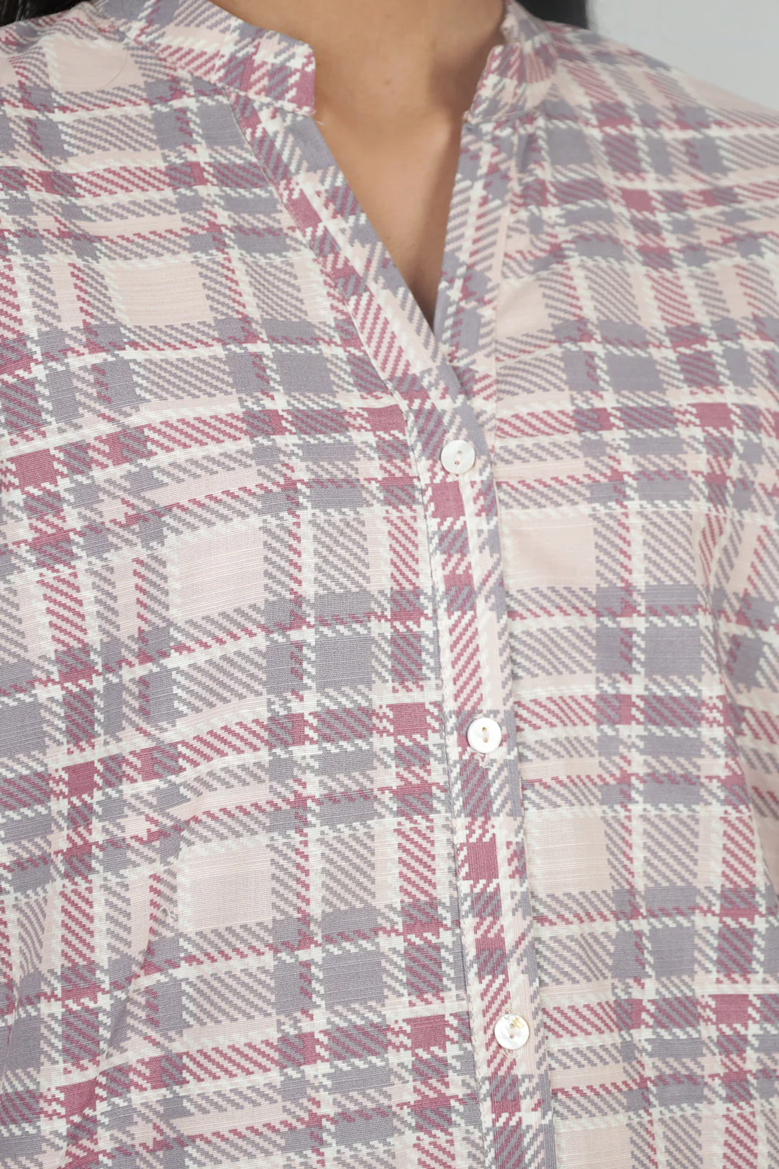 Printed Khaddar Stitched Shirt - Image 4