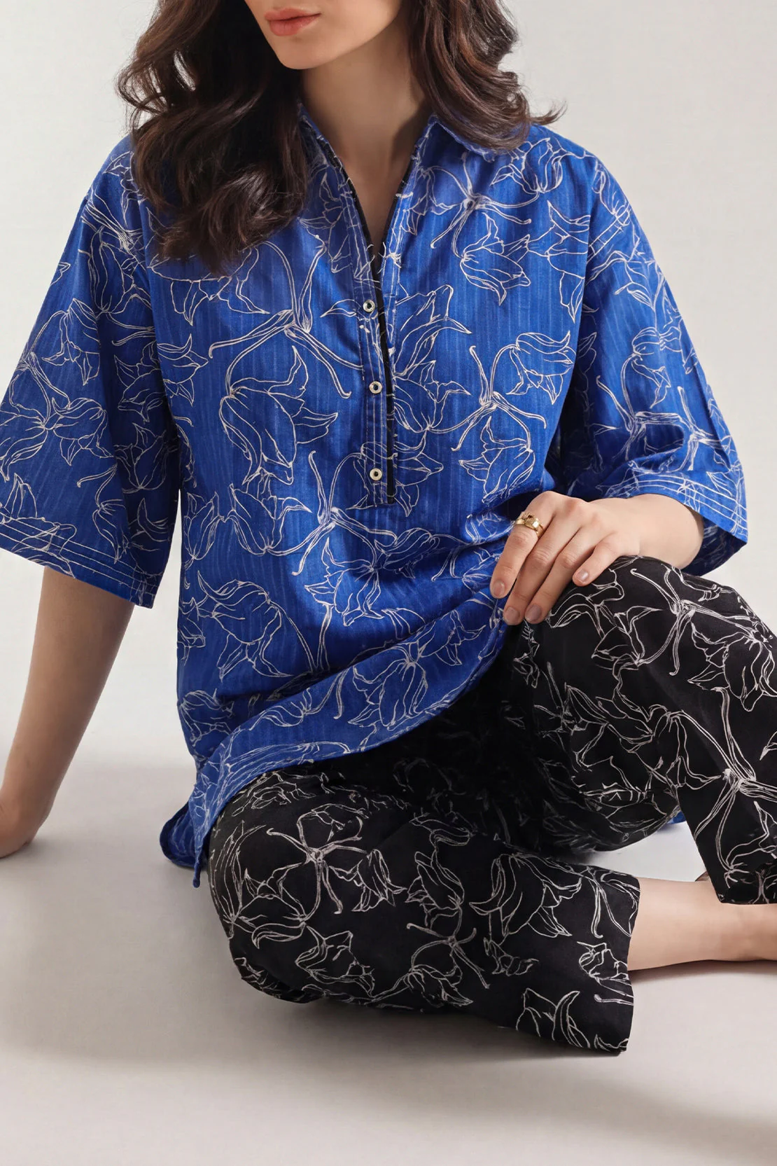 Printed Lawn Stitched 2 Piece (Shirt/Trouser) - Image 4