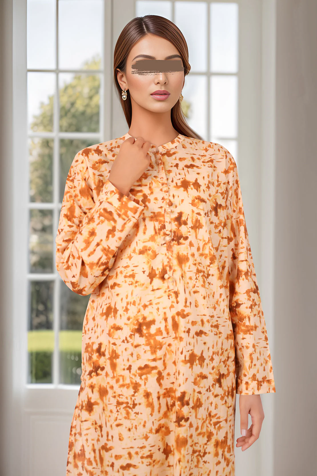 Printed Lawn Stitched 2 Piece (Shirt/Trouser) - Image 3