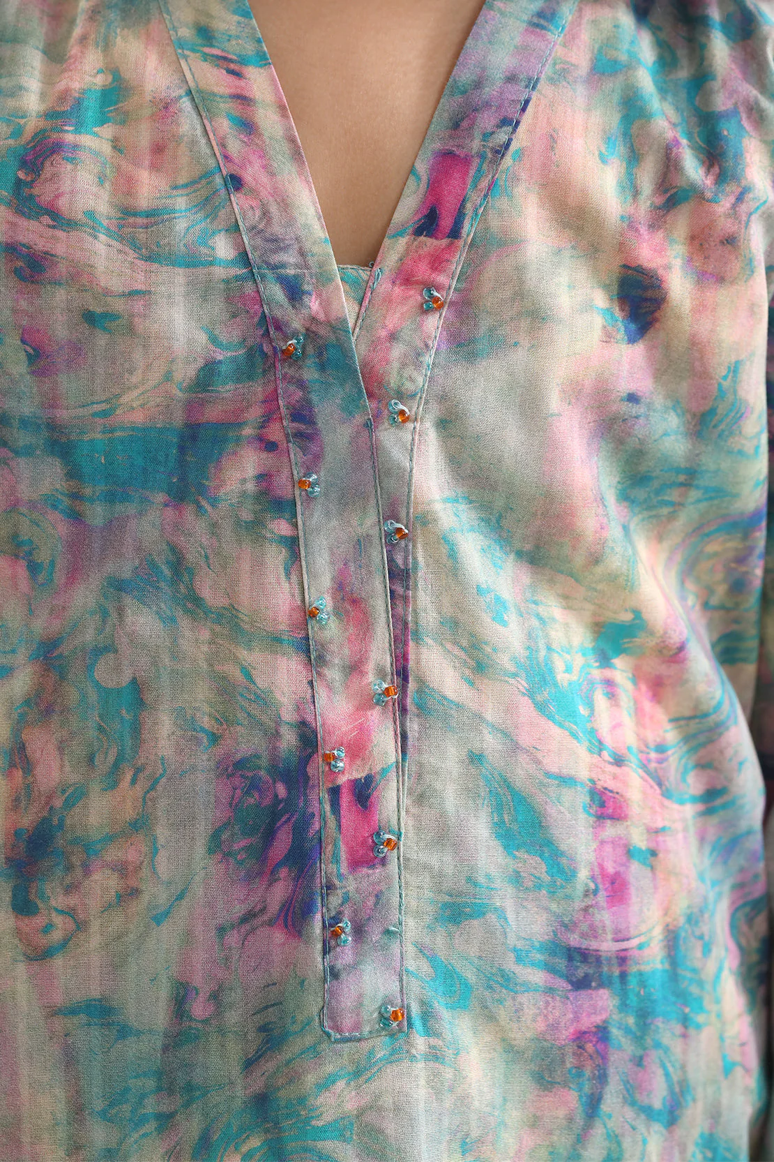 Printed Self Strip Lawn Stitched 2 Piece (Shirt/Trouser) For Kids - Image 4