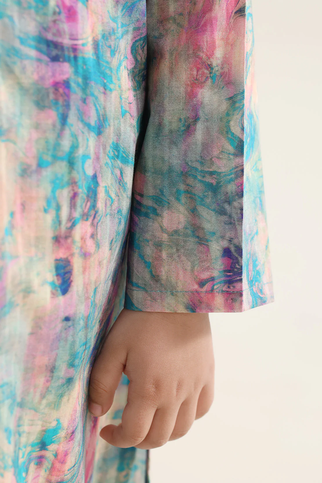 Printed Self Strip Lawn Stitched 2 Piece (Shirt/Trouser) For Kids - Image 5