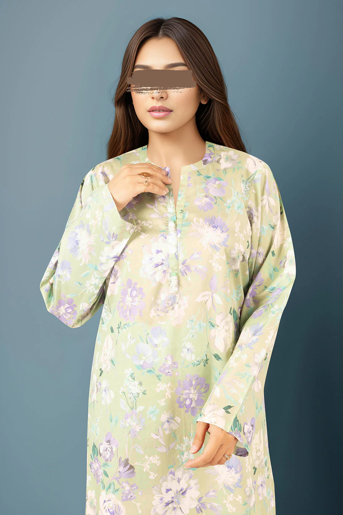 SAYA's Printed Cambric Stitched Mom And Daughter - Image 4