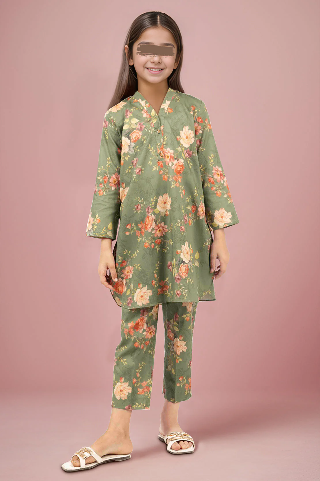 SAYA's Printed Cambric Stitched Mom And Daughter - Image 4