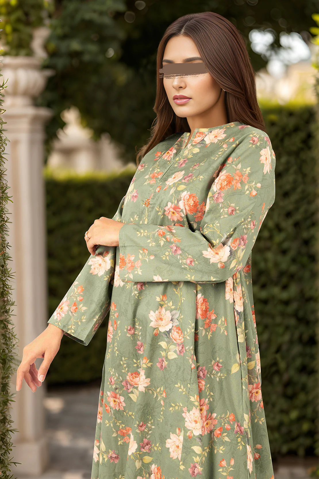 SAYA's Printed Cambric Stitched Mom And Daughter - Image 5