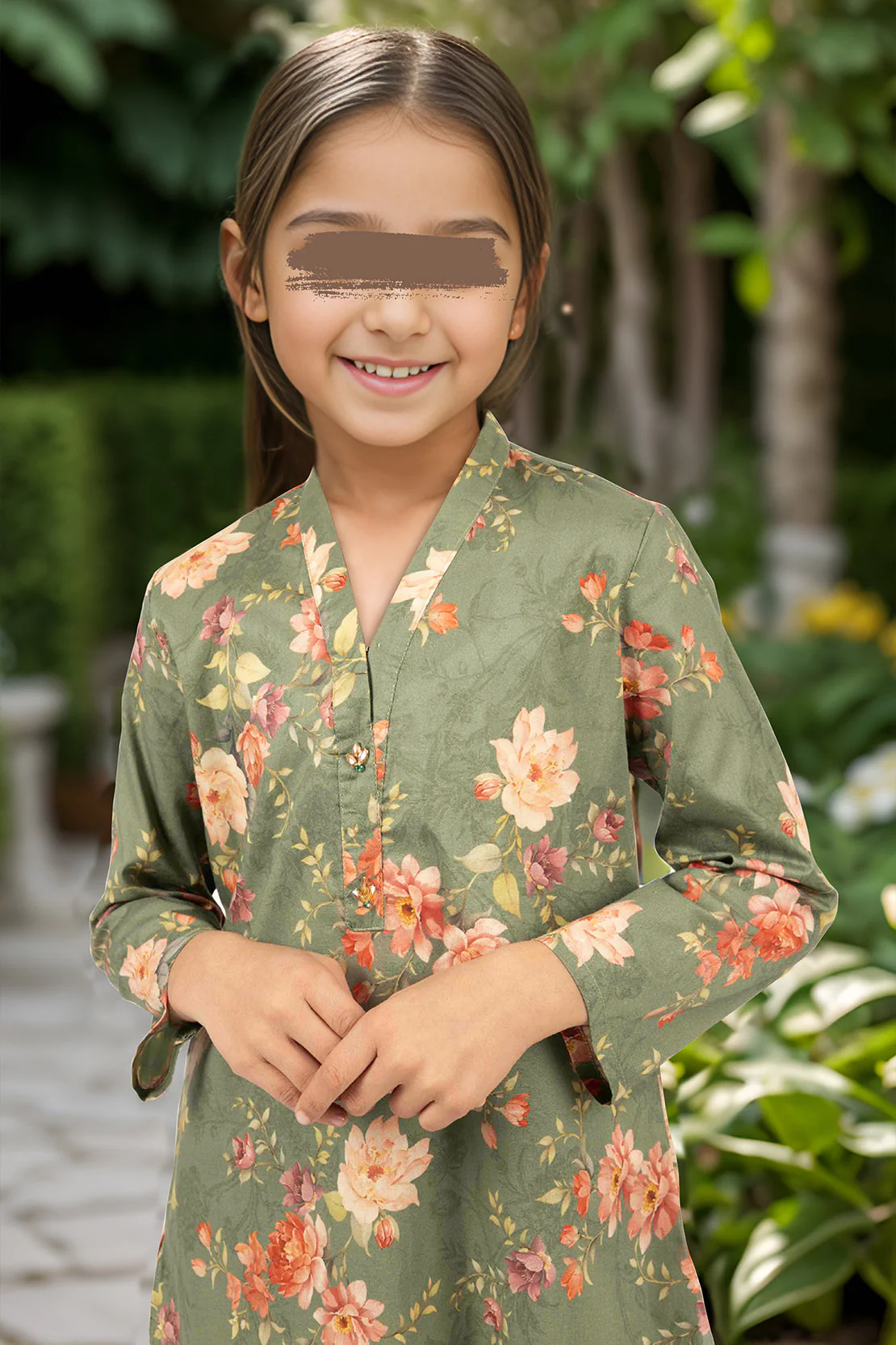 SAYA's Printed Cambric Stitched Mom And Daughter - Image 6