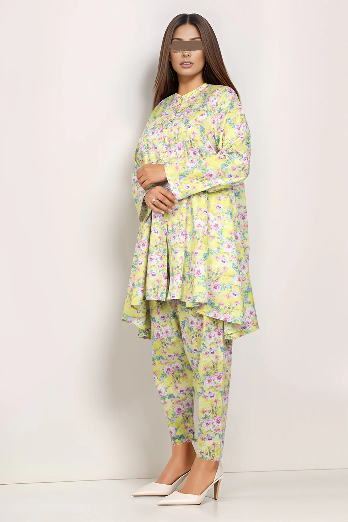 SAYA's Printed Cambric Stitched Mom And Daughter - Image 3