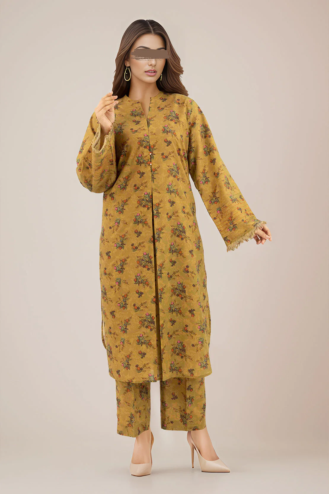 SAYA's Printed Cambric Stitched Mom And Daughter - Image 4