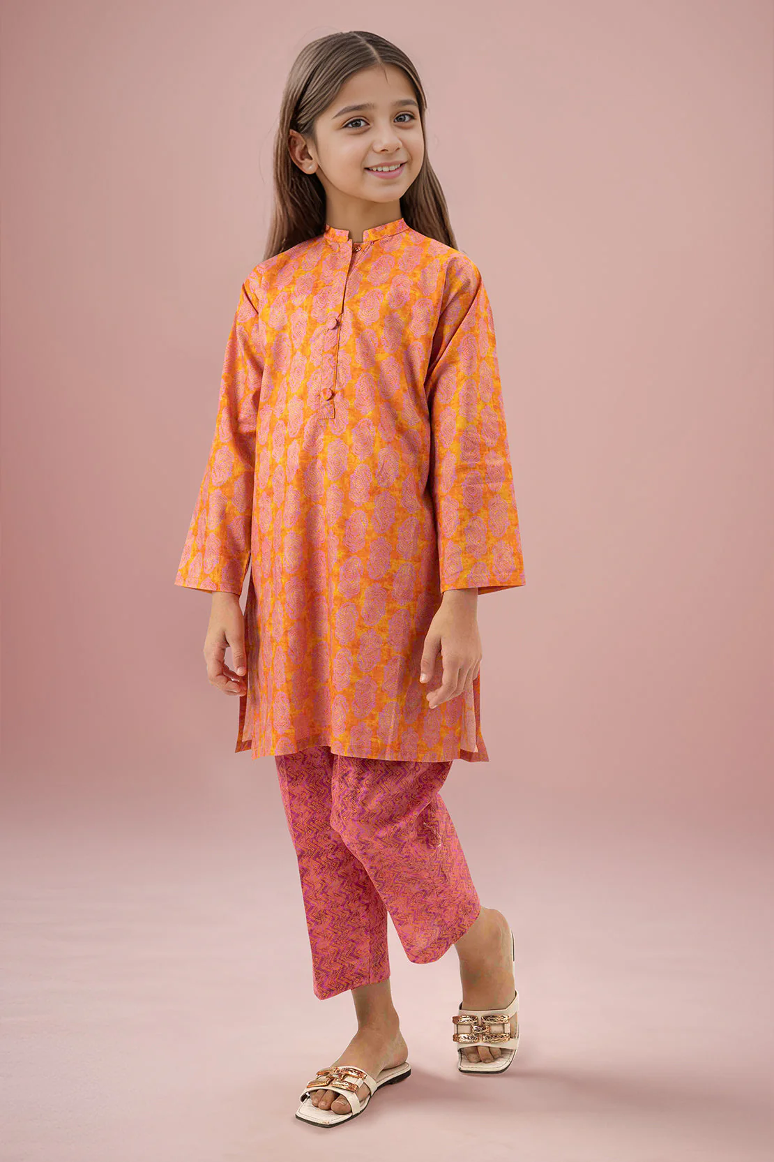 SAYA's Printed Cambric Stitched Mom And Daughter - Image 3