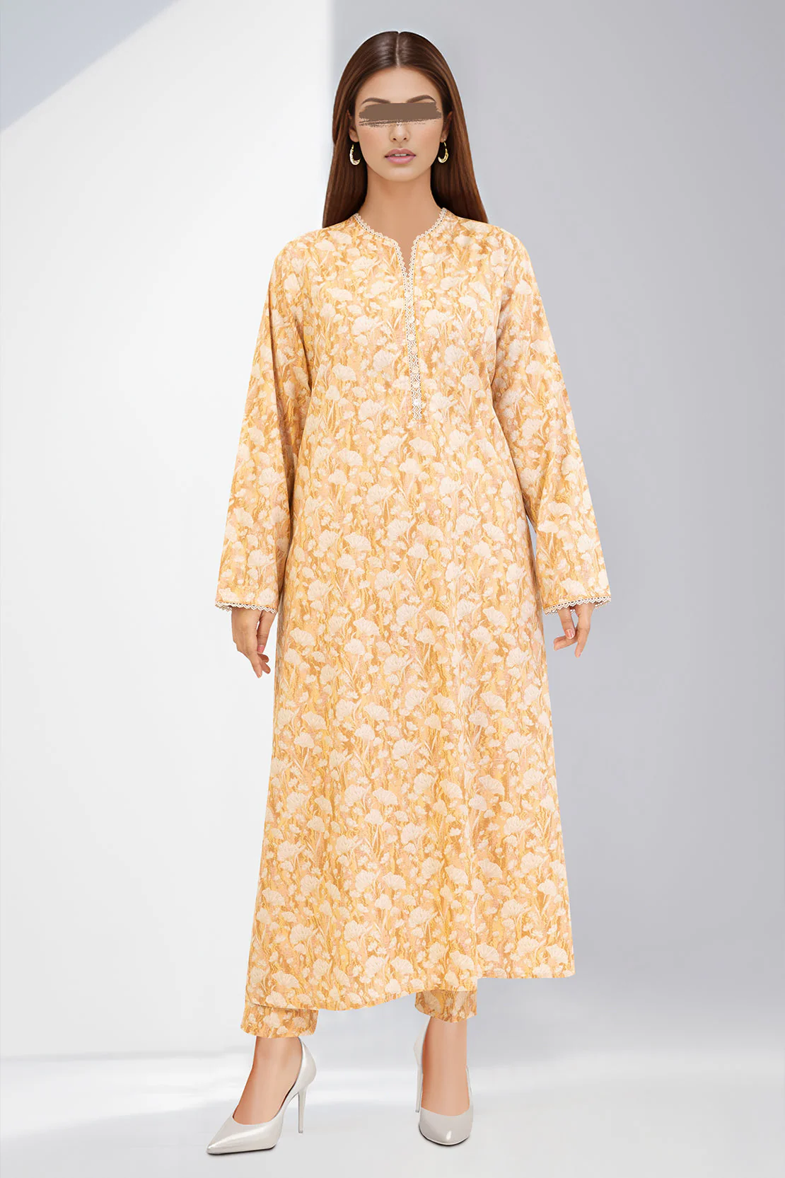 SAYA's Printed Lawn Stitched For Mom and Daughter - Image 4