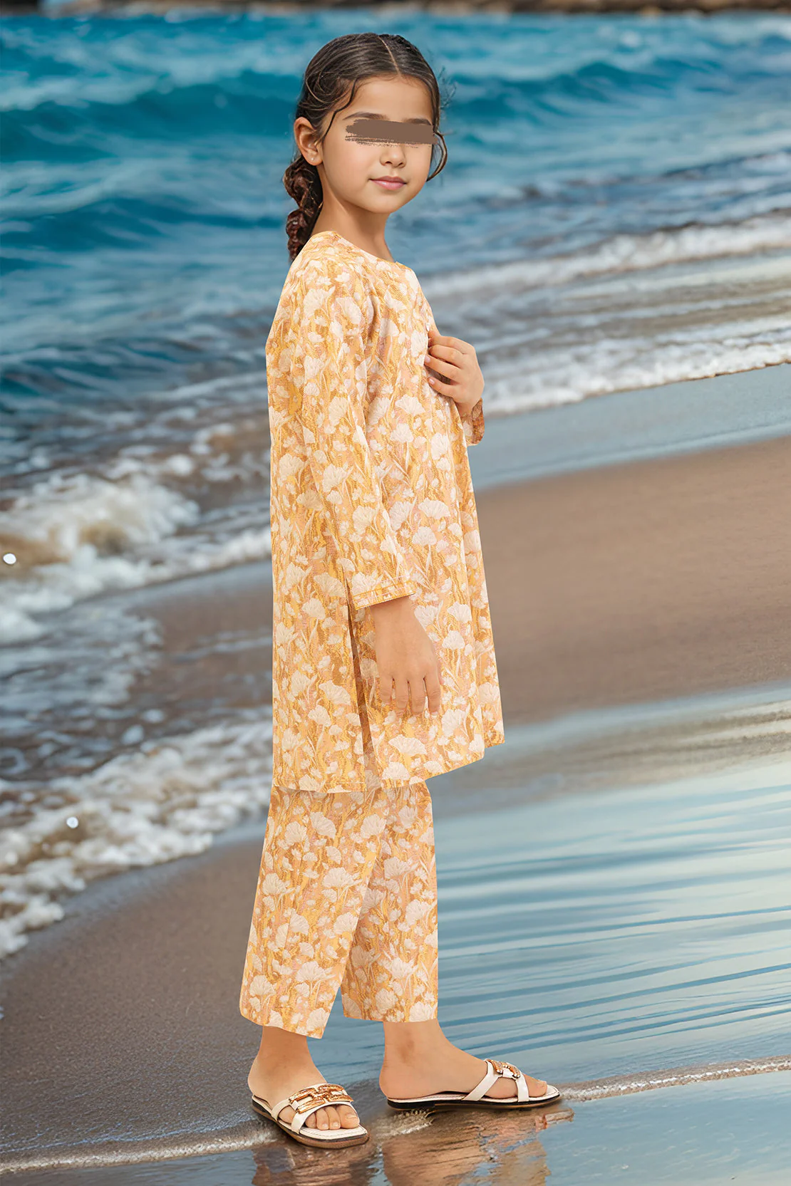 SAYA's Printed Lawn Stitched For Mom and Daughter - Image 5