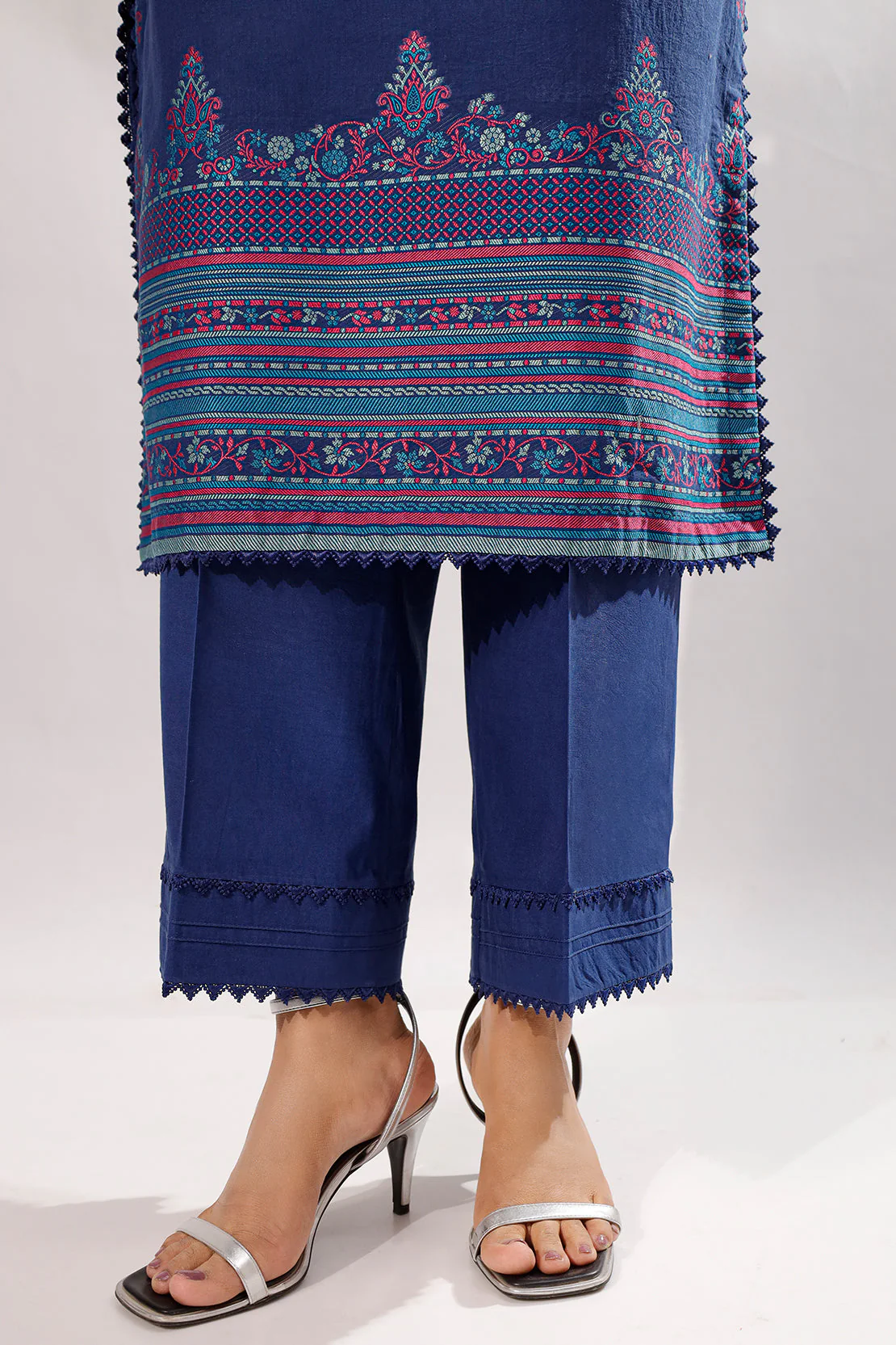 Unstitched Embroidered  Cotton Jacquard 2 Piece (Shirt/Trouser) - Image 4