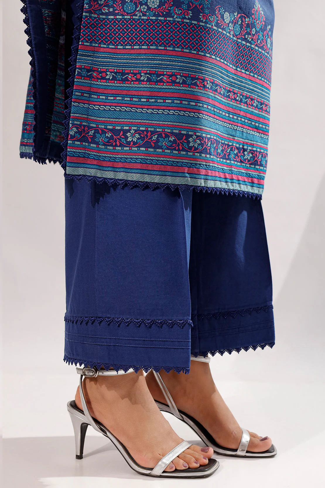 Unstitched Embroidered  Cotton Jacquard 2 Piece (Shirt/Trouser) - Image 5